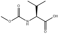 (S)-2-((Methoxycarbonyl)aMino)-3-Methylbutanoic acid Struktur