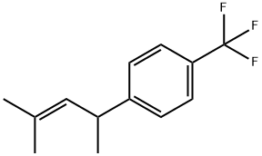 1-(1,3-Dimethyl-2-butenyl)-4-(trifluoromethyl)benzene Struktur