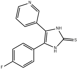 5-(4-FLUORO-PHENYL)-4-PYRIDIN-3-YL-1H-IMIDAZOLE-2-THIOL Structure