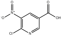 2-Chloro-3-nitro-5-pyridinecarboxylic acid Struktur