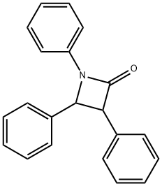 1,3,4-トリフェニルアゼチジン-2-オン 化学構造式