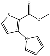3-(1H-ピロール-1-イル)-2-チオフェンカルボン酸メチル 化学構造式