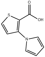 3-(1H-ピロール-1-イル)チオフェン-2-カルボン酸 化学構造式