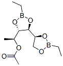3-O,4-O:5-O,6-O-Bis(ethylboranediyl)-1-deoxy-L-mannitol 2-acetate Structure