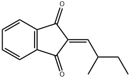 2-(2-Methylbutylidene)-1H-indene-1,3(2H)-dione Structure