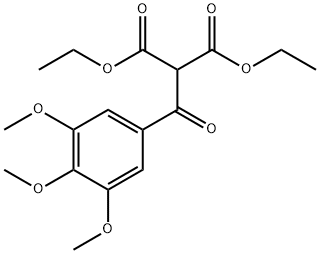 (3,4,5-トリメトキシベンゾイル)プロパン二酸ジエチル 化学構造式