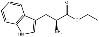 (S)-2-アミノ-3-(1H-インドール-3-イル)プロパン酸エチル 化学構造式