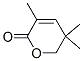 5,6-Dihydro-3,5,5-trimethyl-2H-pyran-2-one Structure