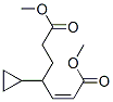 (Z)-4-Cyclopropyl-2-heptenedioic acid dimethyl ester Struktur