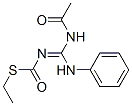 [(Acetylamino)(phenylamino)methylene]thiocarbamic acid S-ethyl ester Structure