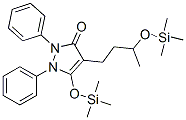 1,2-Diphenyl-5-[(trimethylsilyl)oxy]-4-[3-[(trimethylsilyl)oxy]butyl]-1H-pyrazol-3(2H)-one Struktur
