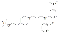 1-[10-[3-[4-[2-[(Trimethylsilyl)oxy]ethyl]-1-piperidinyl]propyl]-10H-phenothiazin-2-yl]ethanone Struktur