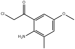 Ethanone, 1-(2-amino-5-methoxy-3-methylphenyl)-2-chloro- (9CI) Structure