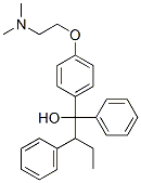 alpha-[4-[2-(dimethylamino)ethoxy]phenyl]-beta-ethyl-alpha-phenylphenethyl alcohol Struktur