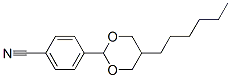 4-(5-hexyl-1,3-dioxan-2-yl)benzonitrile 结构式