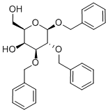 1,2,3-Tri-O-benzyl-b-D-galactopyranoside Struktur