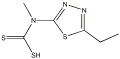 Carbamodithioic acid, (5-ethyl-1,3,4-thiadiazol-2-yl)methyl- (9CI) Struktur
