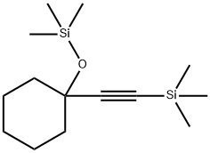 Silane, trimethyl[[1-[(trimethylsilyl)ethynyl]cyclohexyl]oxy]- Structure