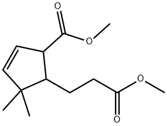 5-(Methoxycarbonyl)-2,2-dimethyl-3-cyclopentene-1-propanoic acid methyl ester Structure