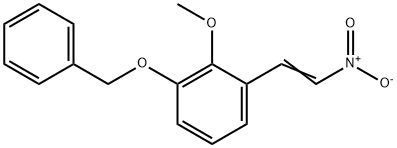 2-Methoxy-1-(2-nitroethenyl)-3-(phenylmethoxy)benzene Structure