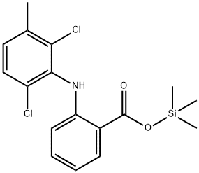 2-[(2,6-Dichloro-3-methylphenyl)amino]benzoic acid trimethylsilyl ester Structure