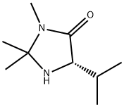 4-Imidazolidinone,2,2,3-trimethyl-5-(1-methylethyl)-,(5S)-(9CI) 结构式
