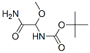 Carbamic acid, (2-amino-1-methoxy-2-oxoethyl)-, 1,1-dimethylethyl ester (9CI) Struktur