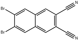2,3-ジブロモ-6,7-ジシアノナフタレン 化学構造式