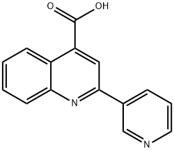 2-ピリジン-3-イルキノリン-4-カルボン酸 化学構造式