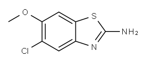 5-氯-6-甲氧基-苯并噻唑-2-胺, 74821-70-8, 结构式