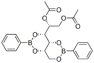 1-O,3-O:2-O,4-O-Bis(phenylboranediyl)-D-glucitol 5,6-diacetate Structure