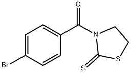 3-(4-溴苯甲酰)-2-噻唑烷硫酮,74834-46-1,结构式