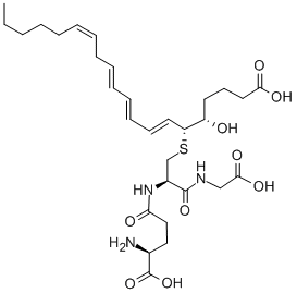 11-TRANS-ロイコトリエンC4 (エタノール溶液) 化学構造式