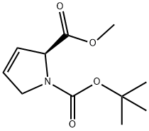 Methyl N-Boc-L-proline-3-ene 化学構造式