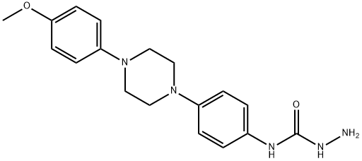Hydrazine Carboxamide,N-{4-[4(4-methoxyphenyl)-1-pipezinyl]phenyl} Structure