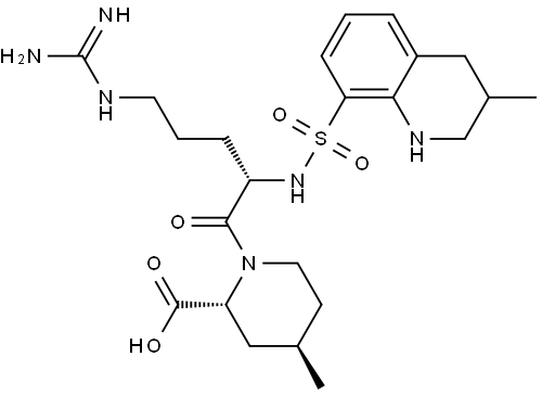 アルガトロバン（異性体混合物） 化学構造式