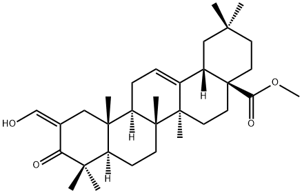 2-(HYDROXYMETHYLENE)-3-OXO-(2Z)-OLEAN-12-EN-28-OIC ACID METHYL ESTER Struktur