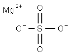 硫酸マグネシウム (無水) 化学構造式