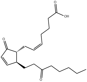 (5Z)-9,15-ジオキソプロスタ-5,10-ジエン-1-酸 化学構造式