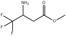 3-アミノ-4,4,4-トリフルオロ酪酸メチル 化学構造式