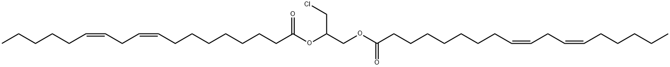 消旋-1,2-十八烷酰(2-羟乙基)三甲基氢氧化铵-3-氯-1,2-丙二醇 结构式