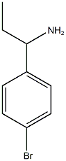 1-(4-ブロモフェニル)プロパン-1-アミン 化学構造式
