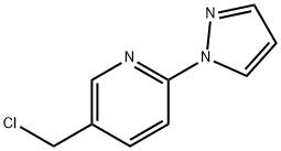 5-(クロロメチル)-2-(1H-ピラゾール-1-イル)ピリジン 化学構造式