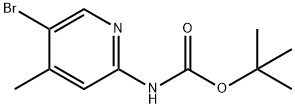 CARBAMIC ACID, (5-BROMO-4-METHYL-2-PYRIDINYL)-,1,1-DIMETHYLETHYL ESTER Struktur