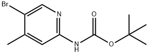 CARBAMIC ACID, (5-BROMO-4-METHYL-2-PYRIDINYL)-,1,1-DIMETHYLETHYL ESTER Structure