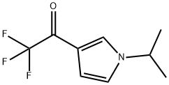 Ethanone, 2,2,2-trifluoro-1-[1-(1-methylethyl)-1H-pyrrol-3-yl]- (9CI) Structure