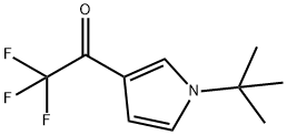 Ethanone, 1-[1-(1,1-dimethylethyl)-1H-pyrrol-3-yl]-2,2,2-trifluoro- (9CI) Struktur