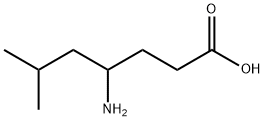 Heptanoic  acid,  4-amino-6-methyl- Structure