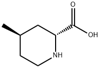 (2R,4R)-4-メチルピペリジン-2-カルボン酸 化学構造式