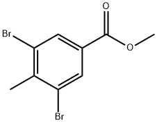 3,5-二溴-4-甲基苯甲酸甲酯,74896-66-5,结构式